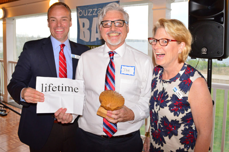 Mark Rasmussen, Joe Costa, and Laura Shachoy at Buzzards Bay Coalition annual meeting