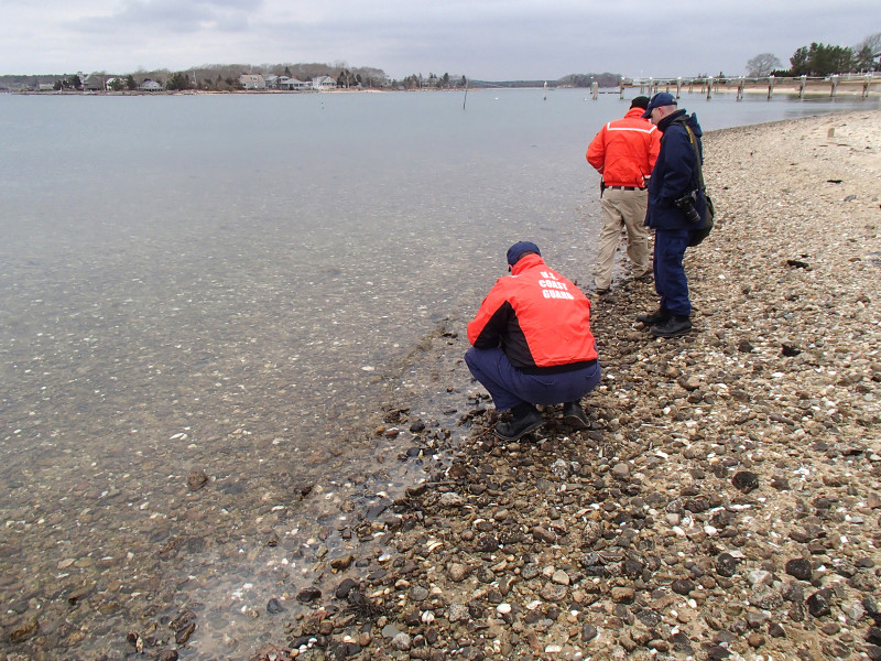 coast guard on beach in wareham