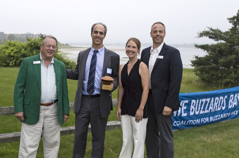 Ken Kimmell of the Massachusetts Dept. of Environmental Protection receives one of the 2013 Buzzards Bay Coalition Guardian Awards