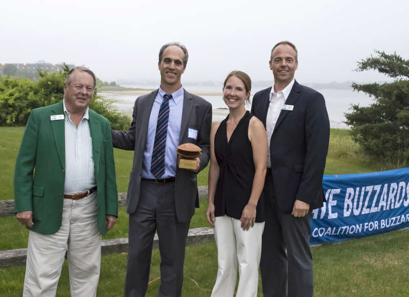 Ken Kimmell of the Massachusetts Dept. of Environmental Protection receives one of the 2013 Buzzards Bay Coalition Guardian Awards