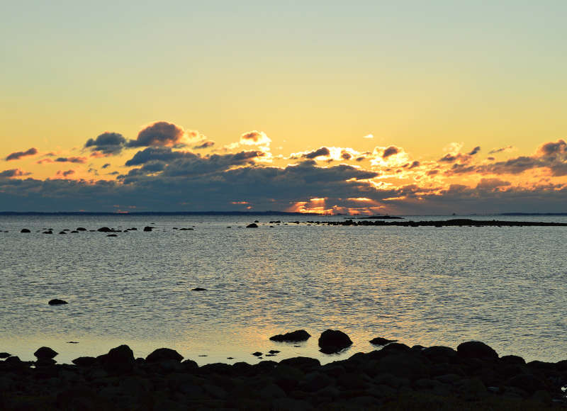 sunrise over Buzzards Bay from West Island