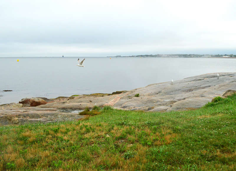 outer New Bedford Harbor from Fort Phoenix