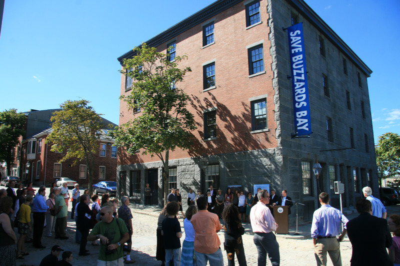 grand opening ceremony of the Buzzards Bay Center in downtown New Bedford in 2010