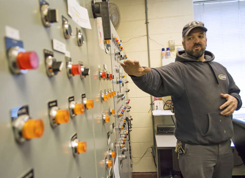 West Island wastewater treatment plant employee