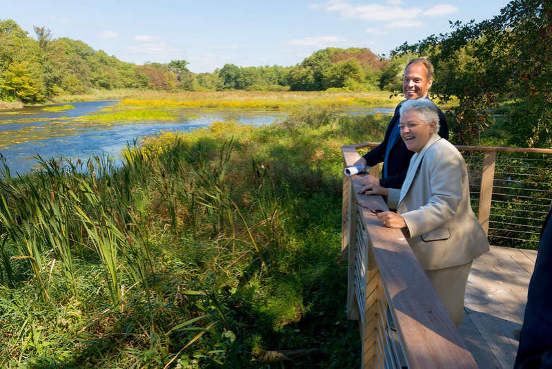 Mark Rasmussen and Gina McCarthy at The Sawmill in Acushnet