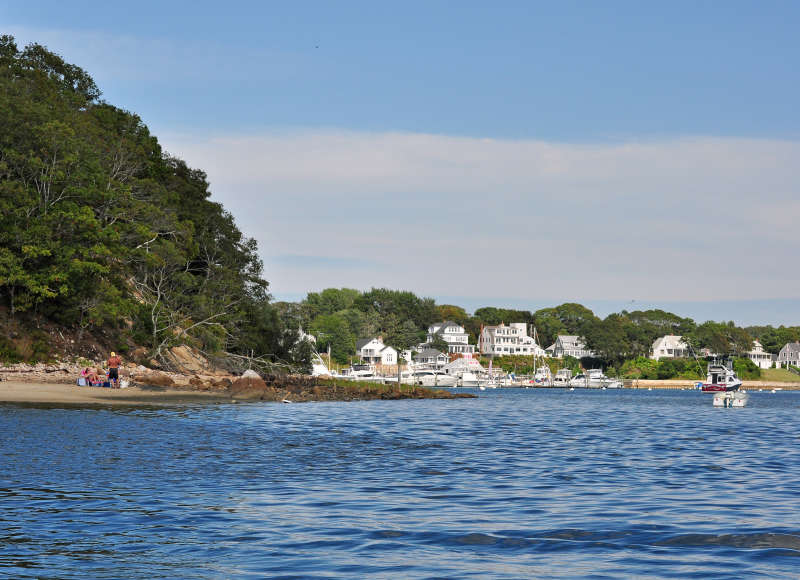 boats at yacht club on Onset Bay