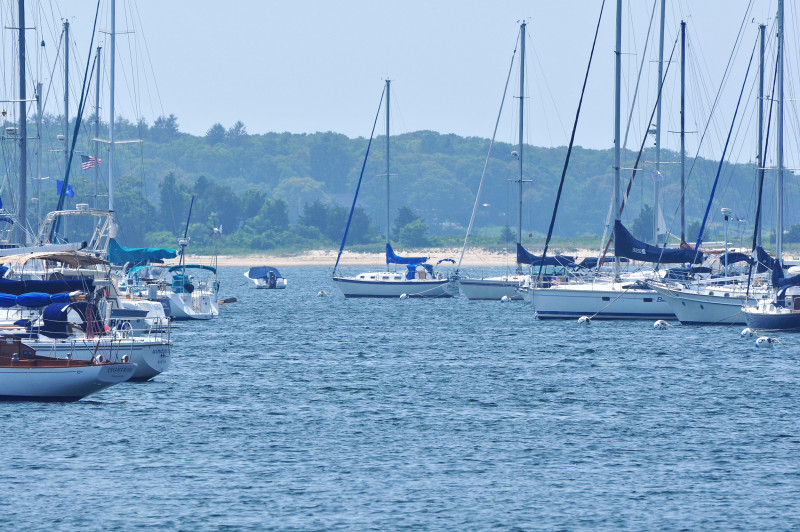 Red Brook Harbor at sunset from Parker's Boat Yard