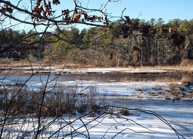 Agawam River in winter