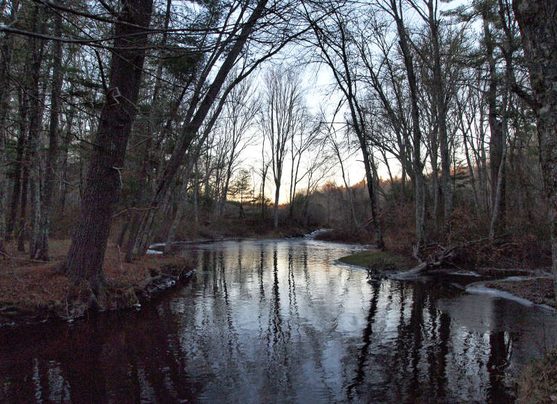 Mattapoisett River at dusk