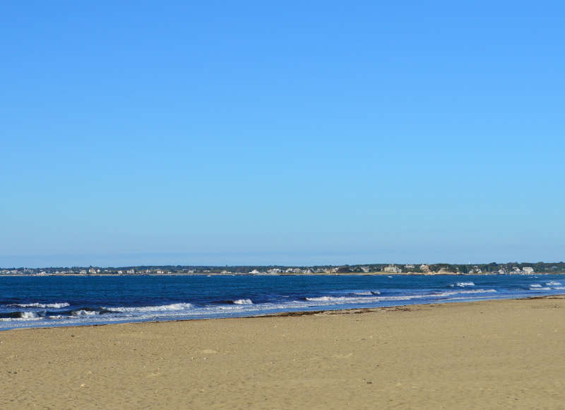 crashing waves at Horseneck Beach State Reservation in Westport