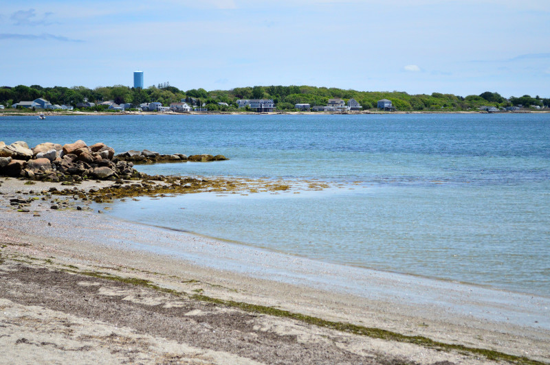 shoreline of Priests Cove in Fairhaven