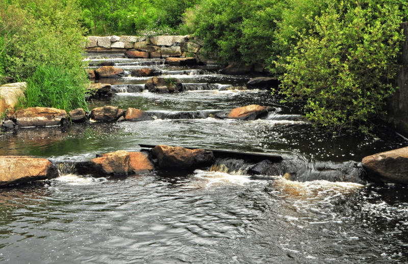 nature-like fishway on the Acushnet River at The Sawmill