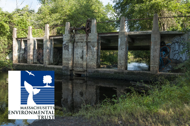 old dam at Horseshoe Mill on the Weweantic River in Wareham