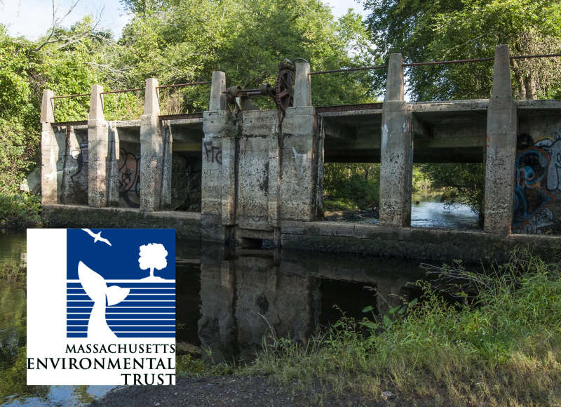 old dam at Horseshoe Mill on the Weweantic River in Wareham