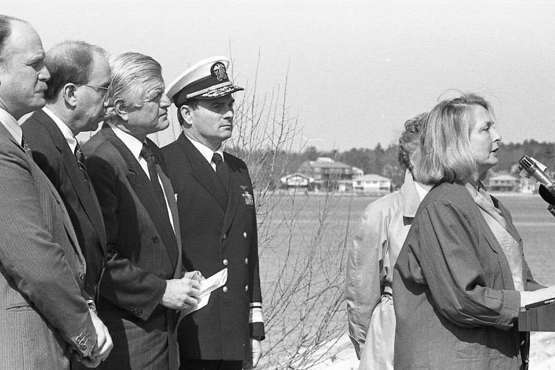 Buzzards Bay Coalition press conference in 1991