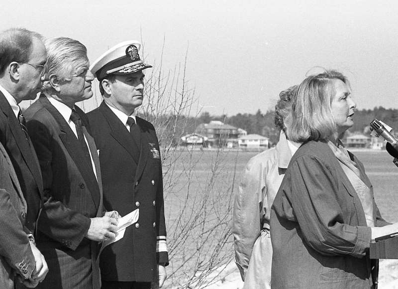 Buzzards Bay Coalition press conference in 1991