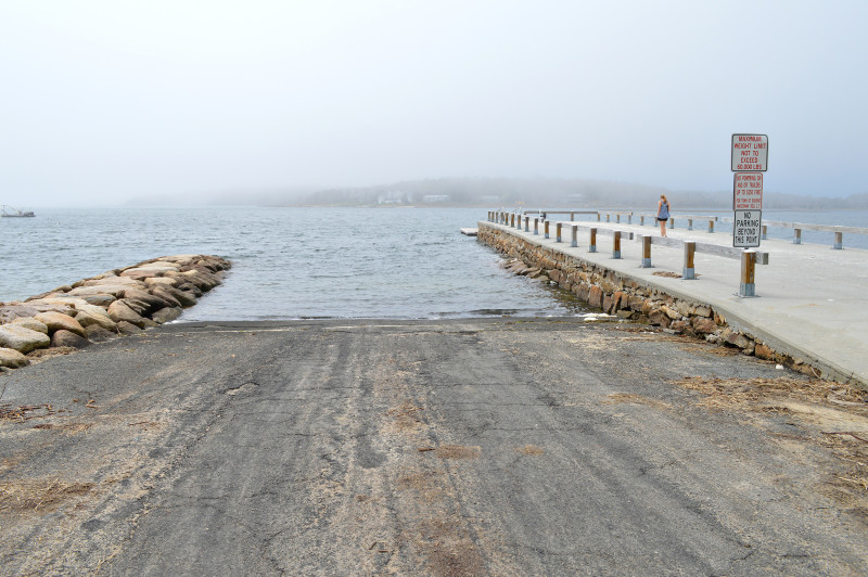 boat ramp at Barlows Landing in Bourne