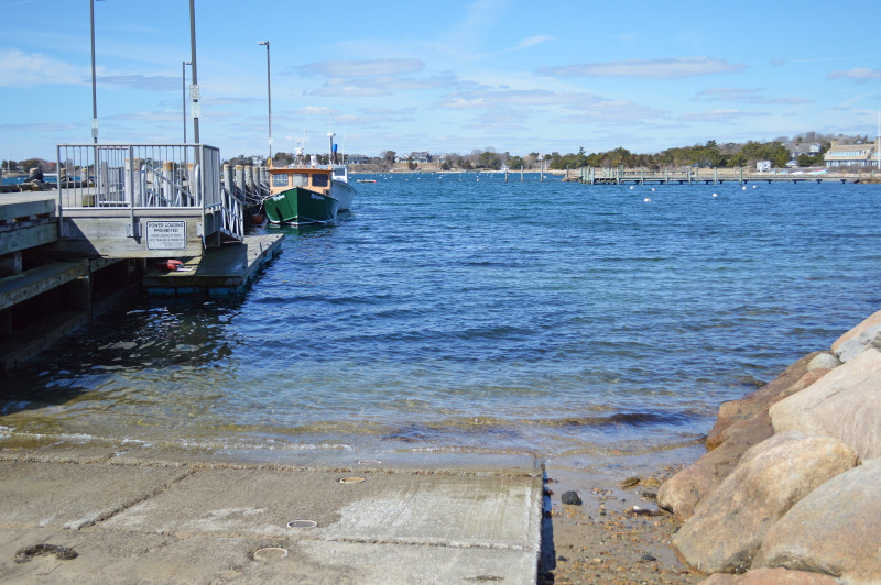 boat ramp on Great Harbor in Woods Hole