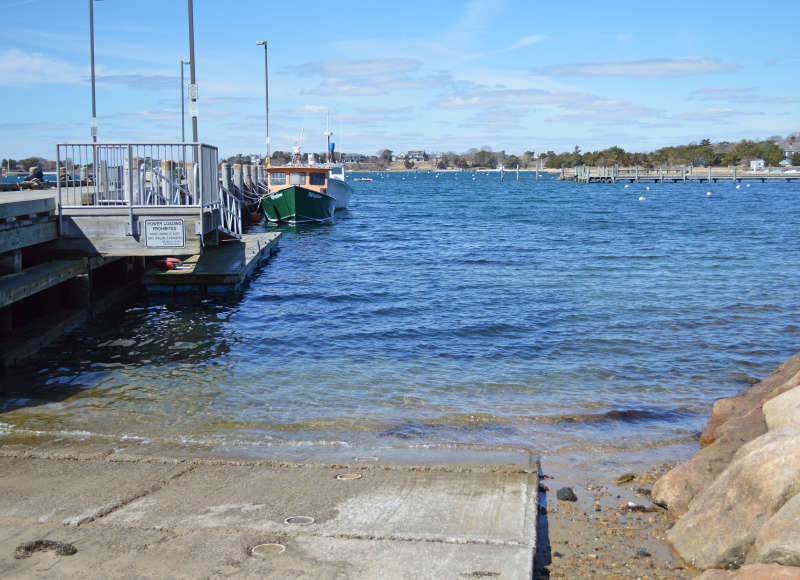 boat ramp on Great Harbor in Woods Hole