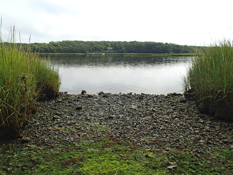 canoe launch on the Slocums River at the Slocum's River Reserve in Dartmouth