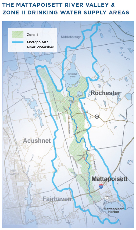 map of Mattapoisett River valley