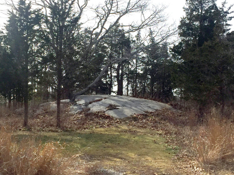 Indian Rock on Carvalho Farm in Fairhaven