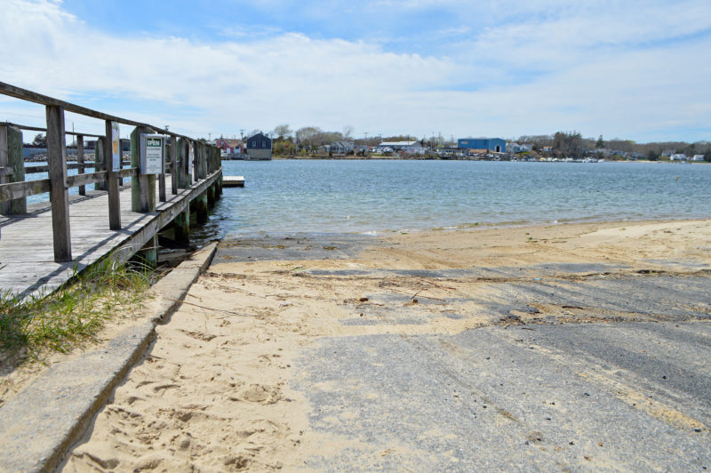 boat ramp and pier at Electric Avenue in Bourne