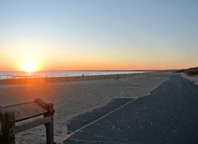 sunset over Horseneck Beach