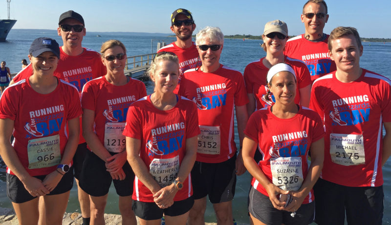 Team Buzzards Bay at the 2017 Falmouth Road Race