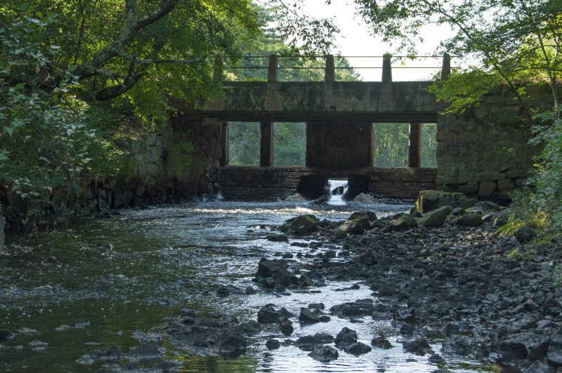 dam on Weweantic River at Horseshoe Mill in Wareham