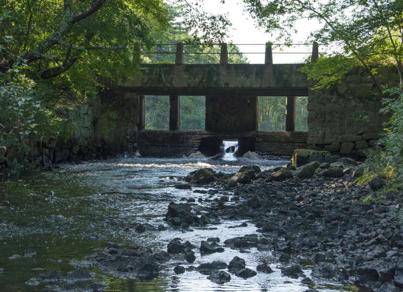 dam on Weweantic River at Horseshoe Mill in Wareham