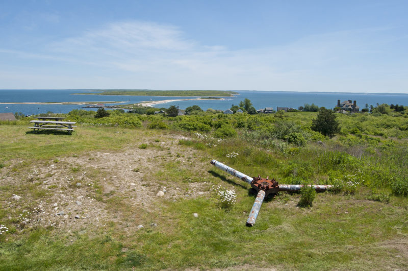 view of Cuttyhunk and the Elizabeth Islands from Lookout Park