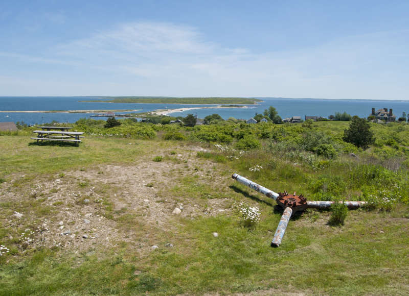 view of Cuttyhunk and the Elizabeth Islands from Lookout Park