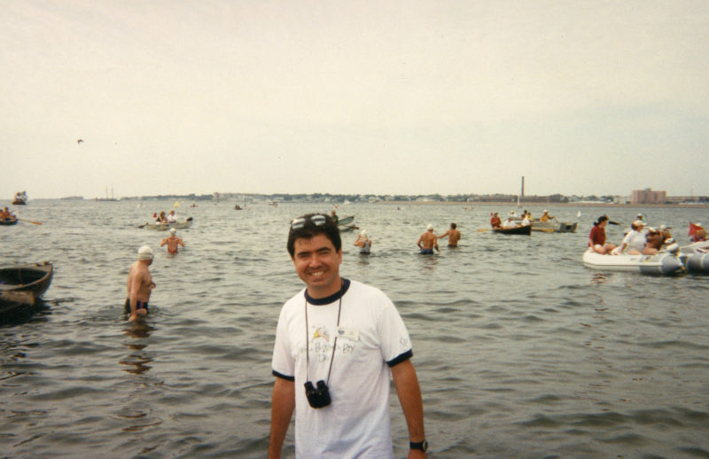 Bob Rocha at the 1997 Buzzards Bay Swim.