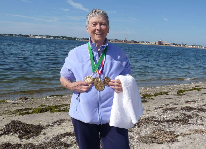 Rhea Teves-Cate at the 2009 Buzzards Bay Swim.