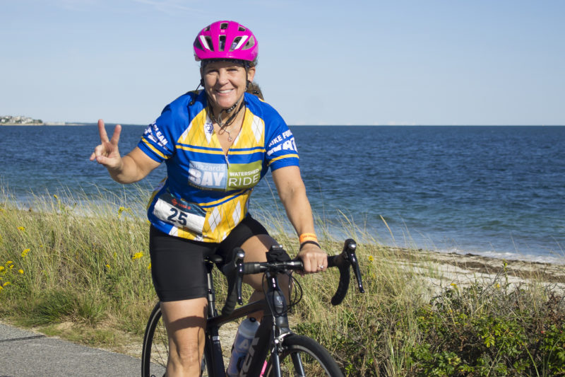 Jane Brown of Middleborough rides in the 2018 Buzzards Bay Watershed Ride