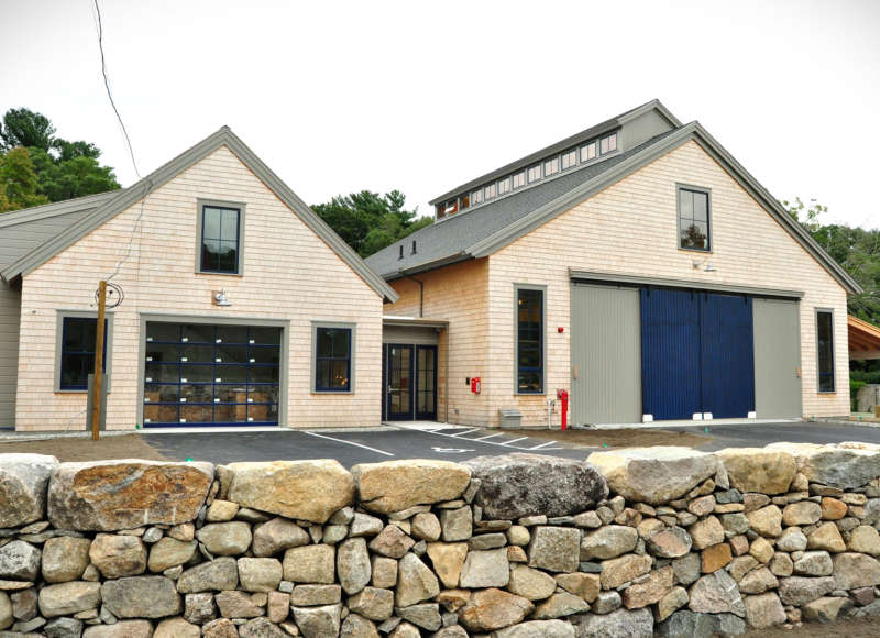 Front of the Buzzards Bay Coalition's Marion Science and Field Operations Facility