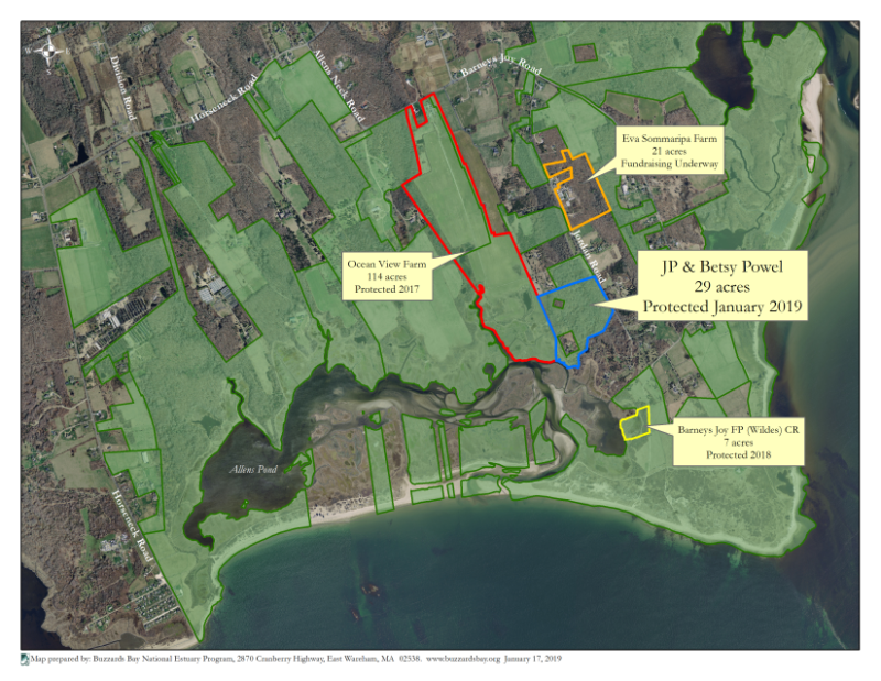 map of Allens Pond protection