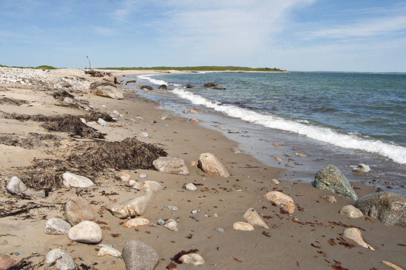 Barges Beach on Cuttyhunk in Buzzards Bay