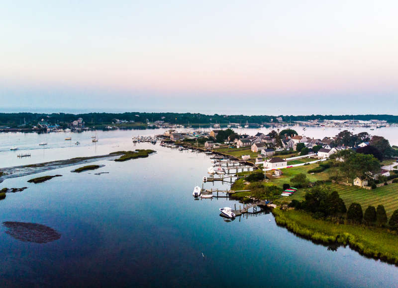 East Branch of the Westport River where it meets Westport Point