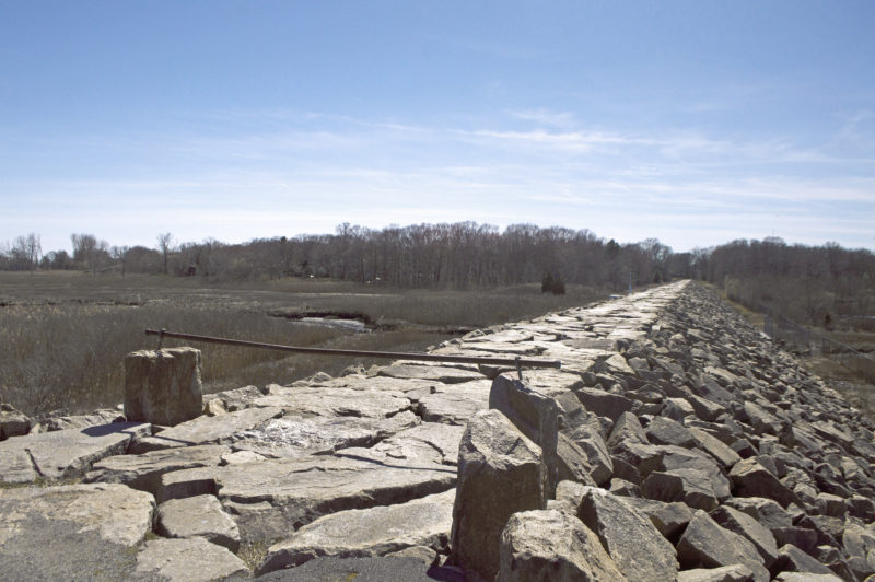 The long stone dike at Egypt Lane in Fairhaven