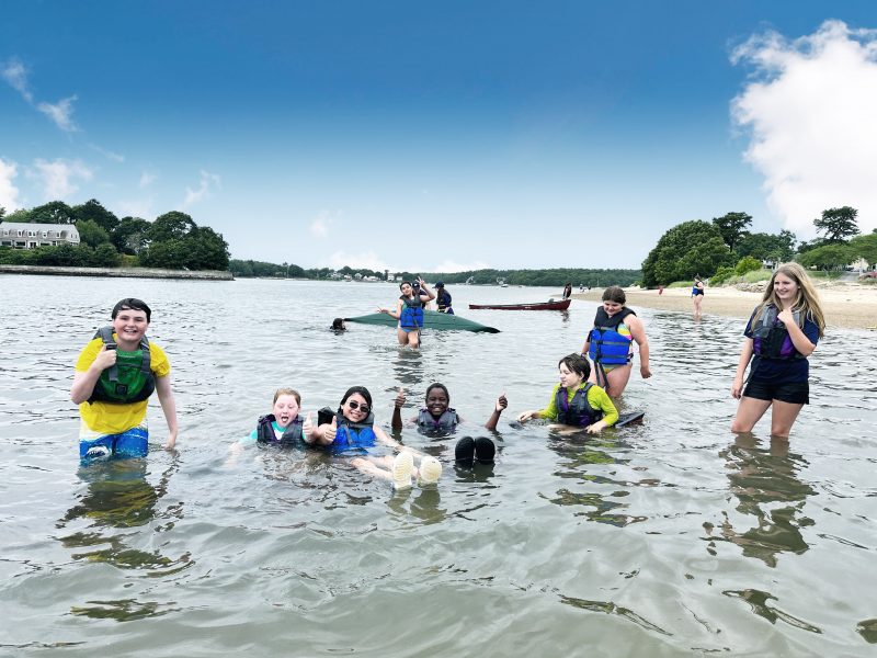 Kids in the summer at the Onset Bay Center.