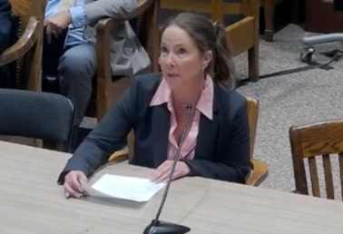 Korrin Petersen testifying