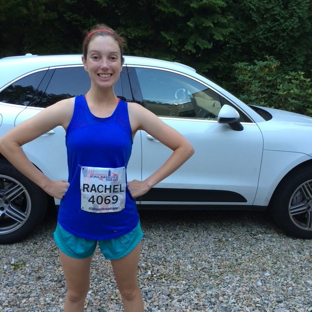 Rachel Maguire before a past Falmouth Road Race.