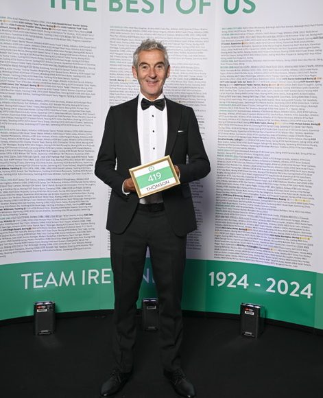 Gary Thomson at an event celebrating all of Ireland's Olympians.
