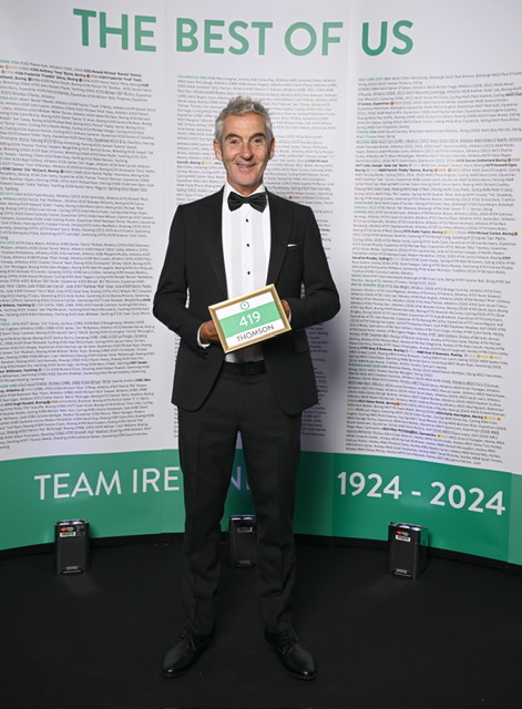 Gary Thomson at an event celebrating all of Ireland's Olympians.