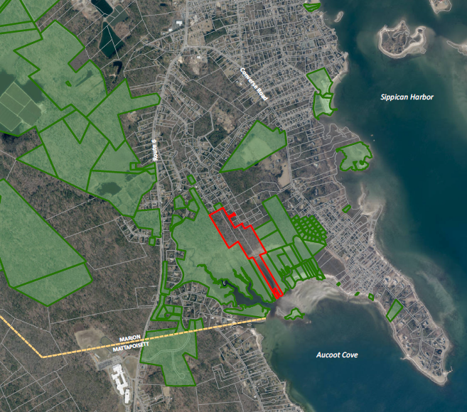 a map of Aucoot Cove