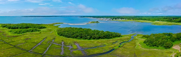A view of Pine Islands looking west.