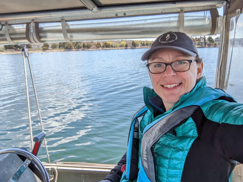 Melanie Hayn on West Falmouth Harbor