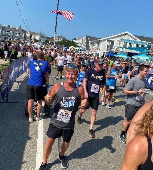 Tony William at Falmouth Road Race
